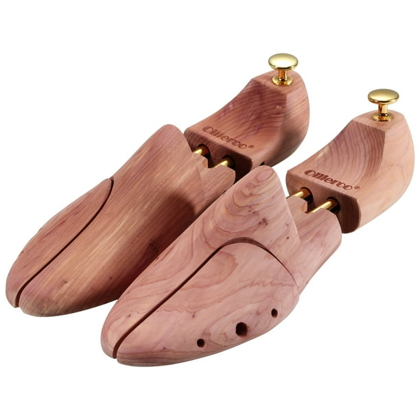 Ollieroo Men's Shoe Trees Twin Tube Adjustable Red Cedar Wood Boots