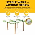 thumbnail image 4 of St Patrick's Day Table Cloths for 3 Foot Rectangle Tables, Watercolor Shamrock Leaves Watering Can Green Patio Waterproof Elastic Fitted Tablecloths, Washable Rectangular Table Cover for Camping, 4 of 8