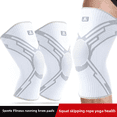 thumbnail image 2 of Rodilleras deportivas de verano de nailon extendido, finas, para correr, baloncesto, equipo de protección para hombres y mujeres, rodilleras antideslizantes profesionales, 2 of 4