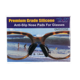 GMS OPTICAL GMS Optical Round Silicone Nose Pads for Eyeglasses (11mm  Push-in, 10 Pair)