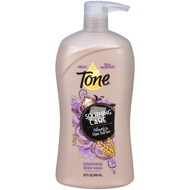 Tone Body Wash, Soothing Care, 32 Ounce