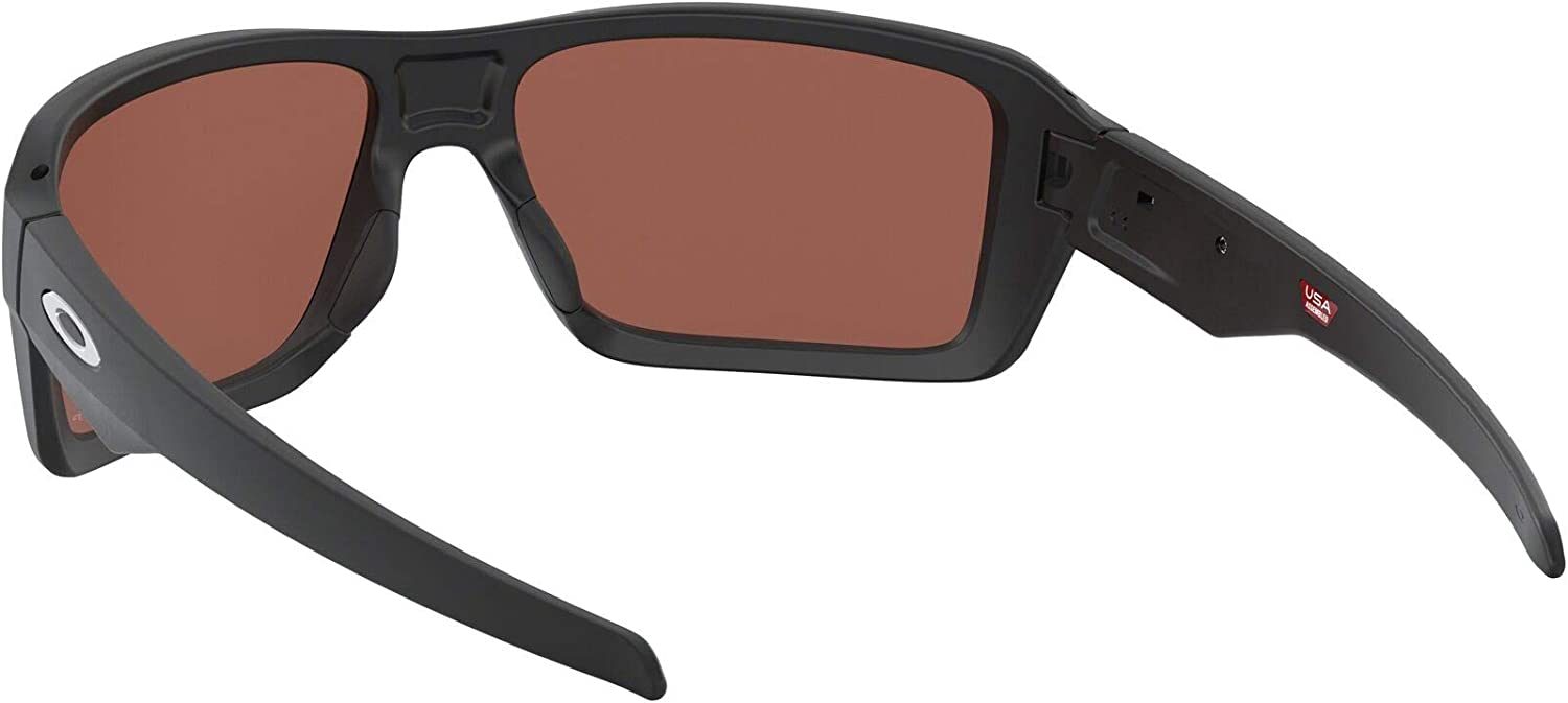 Oakley Men's OO9380 Double Edge Polarized Rectangular Sunglasses