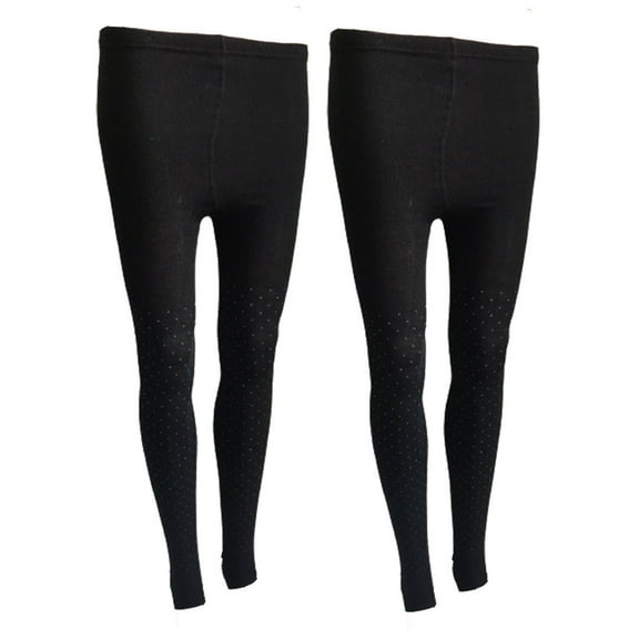 Lian LifeStyle Ultra Comfy Spandex Leggings for Women XS 2 Pair's Teen & Juniors leggings - Active Wear: Workout Tights, Yoga Pants, Running Leggings Perfect as Daily Basics, Color Black