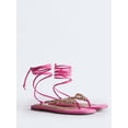 thumbnail image 3 of Free Assembly Women's Beaded Wrap Sandals, 3 of 7