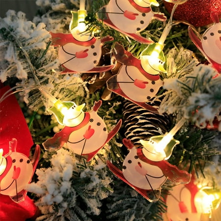 

Christmas Lights Set LED Xmas Tree/Snowman/Santa/Clown Shape Pendant Lights Lights for Party Supplies