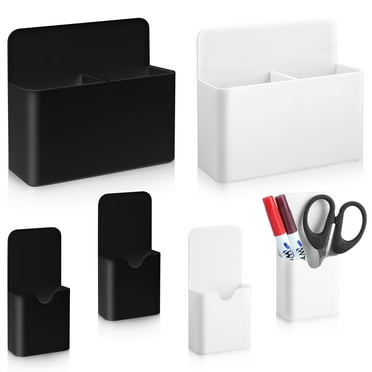 6 Pcs Magnetic Pen Holder, Magnetic Dry Erase Marker Holder, Magnetic Whiteboard Marker Holder, Magnetic Pen Pencil Holder for Fridge, Pen Holder Organizer for Home Office Locker