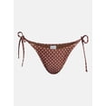 thumbnail image 5 of No Boundaries Polka Dot Low Rise String Swim Bottoms, Women's XXS-XXL, 5 of 5