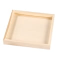 thumbnail image 3 of 1Pack Square Wooden Tray for Puzzle Organization Rectangular Design Beige, 3 of 8