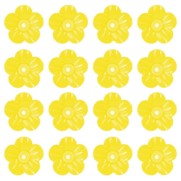Partes de Alimentador de Colibríes Únicas y Duraderas Flores de Repuesto para Alimentador de Colibríes Instalación Fácil Amarillo 16 Pcs