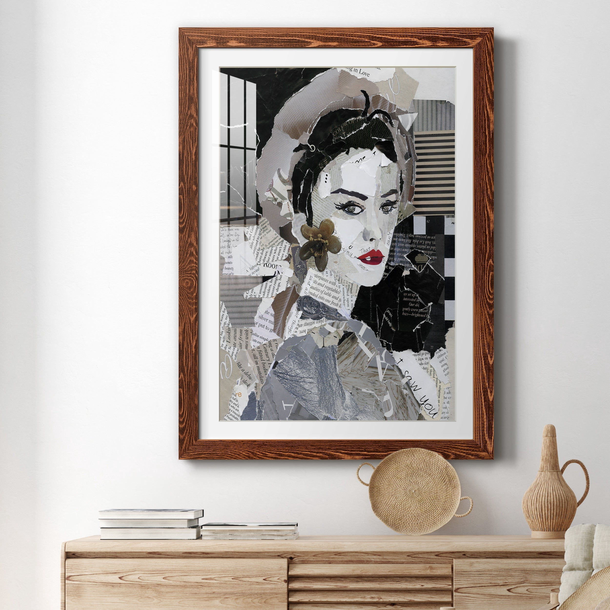Runway Pause - Premium Framed Print - Distressed Barnwood Frame - Ready to Hang