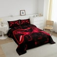 thumbnail image 4 of Erosebridal Gaming Bedding Sets with Comforter Men, Video Game Comforters & Duvets, Black Red Room Decorative, 2pcs, 4 of 7