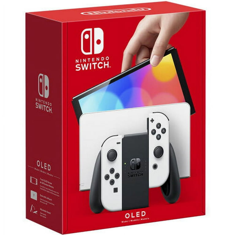 Nintendo Switch OLED White with Super Mario Bros U Deluxe, 128GB Card, and  More 