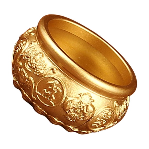 relayinert Artistic Brass Treasure Basin Retro Table Centerpiece Enhanced Beauty For Desktop Display And Decoration Decorative Bowl Gold S