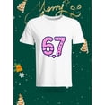 thumbnail image 1 of Funny 67 Number Christmas Element Printed Unisex T-Shirt Fashion Casual Top with Festive Atmosphere, 1 of 6