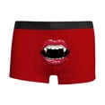 thumbnail image 4 of Xmyrz Valentine's Day High Waisted Underwear For Men Boxers Personality Suitable 3D Lip Print Relaxed Trendy Breathable Underpants, 4 of 4