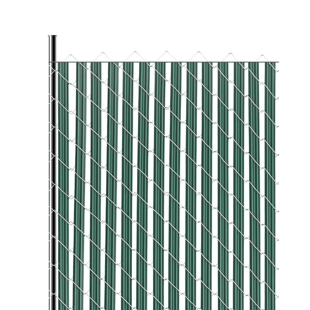 VEVOR Chain Link Fence Privacy Slats Single-Wall for 5' High Fence Bottom Lock Green