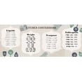 thumbnail image 2 of Allen, Kimberly 24x12 White Modern Wood Framed Museum Art Print Titled - Kitchen Conversion Chart, 2 of 4