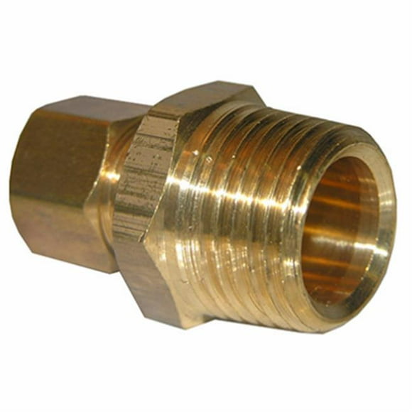 Larsen Supply 208049 0.62 Compression x 0.37 in. Male Pipe Thread Brass Adapter
