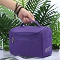 thumbnail image 7 of PiccoCasa Travel Toiletry Cosmetic Bag Hanging Makeup Storage Organizer Purple, 7 of 7