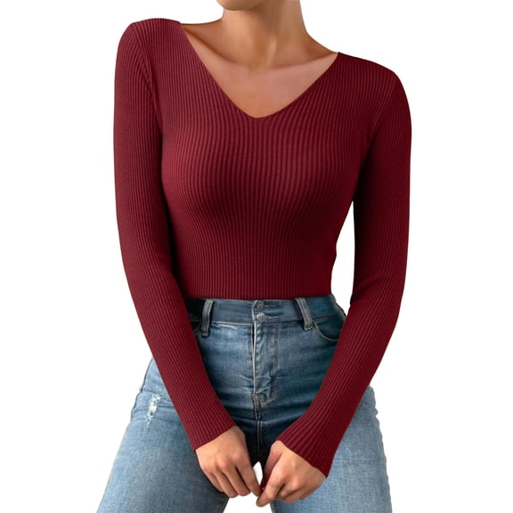 Fall Outfits for Women 2026 Long Sleeve Warm and cozy all through autumn and winter One Size Multi-color Fall Top