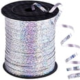 thumbnail image 1 of Under 10 Event & Party 500 Yard Balloon Curling Ribbon Roll Crimps Silver Shiny Curling Ribbon for Wrapping and Festival Decoration, 1 of 8