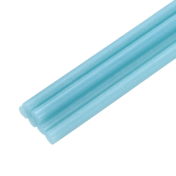 Uxcell Mini Hot Glue Sticks for Glue Gun 8-inch x 0.28-inch Luminous Blue 6pcs