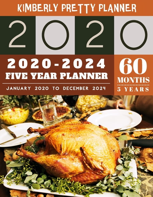 5 Year Planner 20202024 60 Months Calendar Large size 8.5 x 11 2020