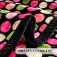 thumbnail image 4 of Korean Mink Blanket Queen Size, Animal/Floral Print Thick Heavy Korean Blanket - 8 LB Reversible Fleece Mink Style, (95"x 79") (Polka Dots) (2Ply), 4 of 9