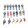 thumbnail image 1 of 20 Piezas Figuras En Miniatura Zulema 1:30 G Surtido de personas, 1 of 8