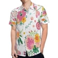 thumbnail image 4 of High Quality Hawaiian Shirts for Men Short Sleeve Aloha Beach Shirt Floral Summer Casual Button Down Shirts Blouses O5QH62, 4 of 7