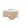 thumbnail image 2 of OULII Adjustable Beige Ear Muff for Cold Weather Fleece Lined Ear Protector for Winter Sleep, 2 of 7