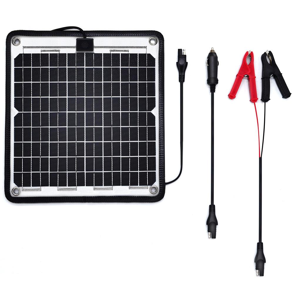 ACOPOWER 24V 10 W Trickle Solar Charger 0.28Amp, Trolling Motor Battery