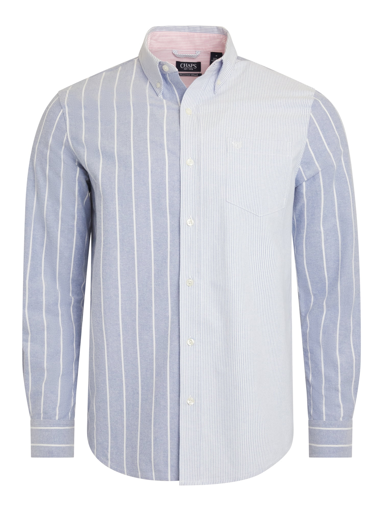 Chaps Men's & Big Men's Long Sleeve Oxford Woven Shirt, Sizes S-3XL