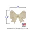 thumbnail image 2 of Pack of 1, Large 12" x 9.5" x 1/4" Baltic Birch Plywood Detailed Bow Wood Cutout for Wood Craft Project, Children or Adult Art Work, Home Décor and DIY Fun, Made in USA, 2 of 2