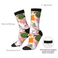 thumbnail image 4 of Cauagu Cartoon Halloween Print Crew Socks for Women and Men,Adult Athletic Running Socks 1-Pair Sports Socks Work Gear Socks with Moisture Wicking, 4 of 6