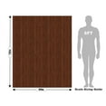 thumbnail image 3 of Rwraps Natural Vertical Wood Plank Mahogany Gloss Vinyl Film Wrap 59in x 8ft Vinyl Vehicle Car Film, 3 of 9