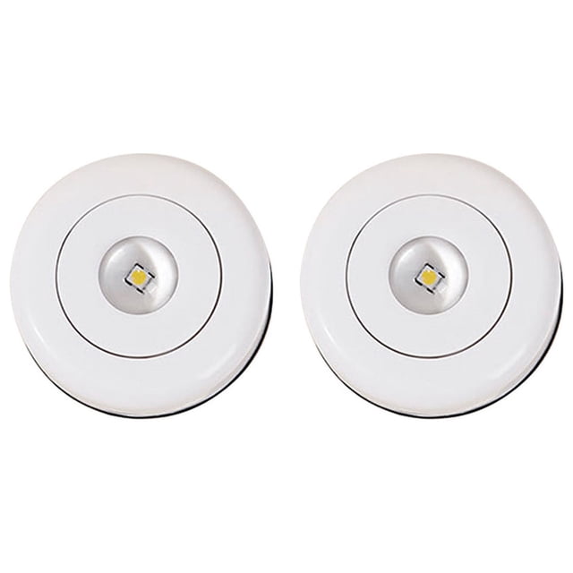 Veilleuse à Luminosité Réglable, Alimentée par Piles, Conception Autocollante, Matériau ABS, 1 W, 35 g Chacune