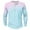 Multicolor#03, variant on ZCFZJW Ombre Shirts for Men Casual Tie Dye Gradient Color Print Long Sleeve Half Button up Crewneck Pullover Tops Lightweight Thin Henley Sweatshirts XXL