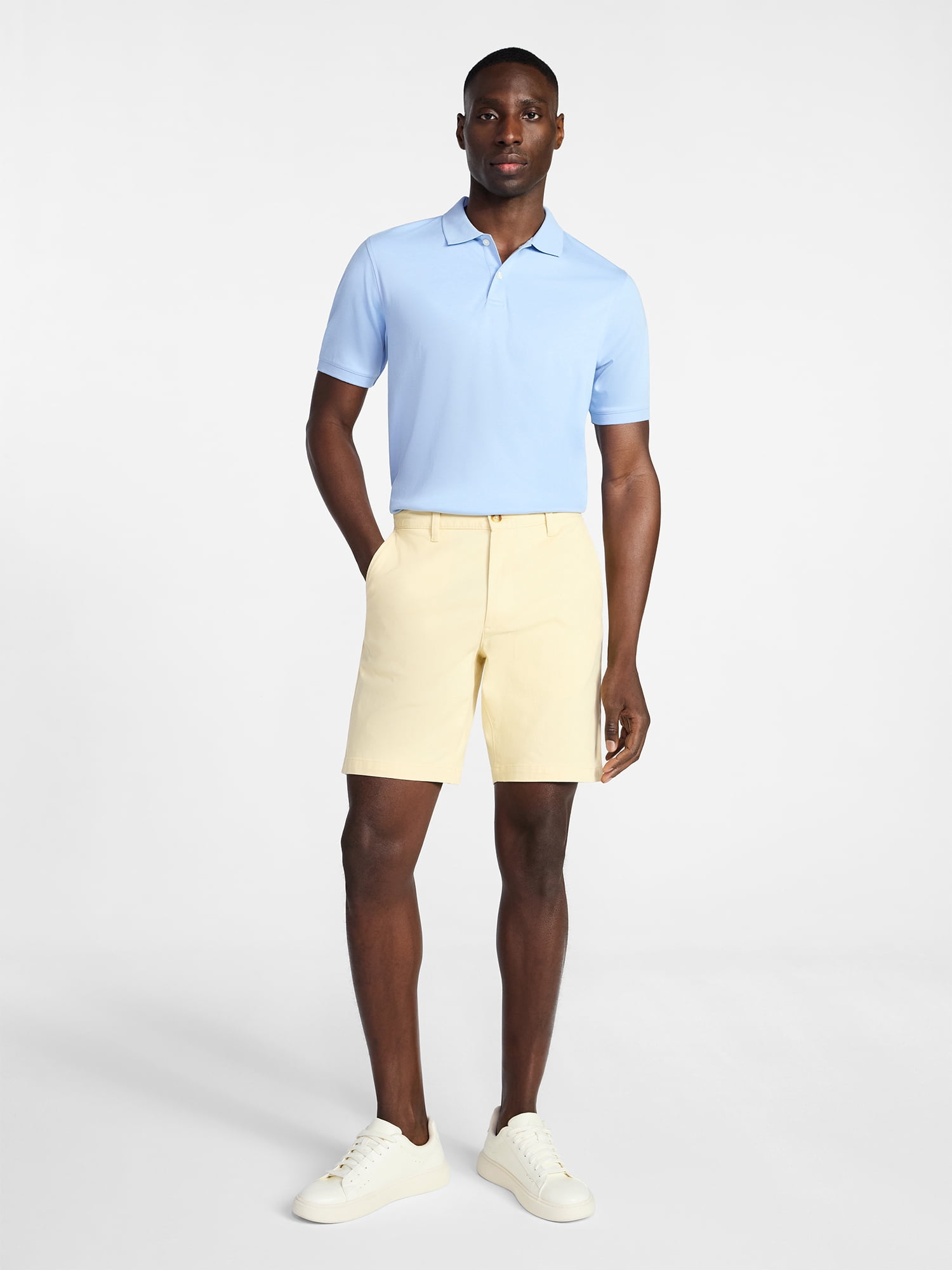 George Men's & Big Men's Modern Fit Flat Front Shorts, 5", 7", 9" Inseams, Sizes 28-54