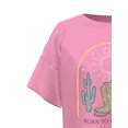 thumbnail image 4 of Wonder Nation Wandering Boots, Girls Apparel Graphic Crew Neck Short Sleeves T-Shirt, Sizes 4-18, 4 of 4