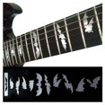thumbnail image 1 of Marcadores De Diapasón, Pegatinas Con Incrustaciones, Calcomanías Para Guitarras Y Bajos, Alas De Murciélago, Metálicas, 1 of 5