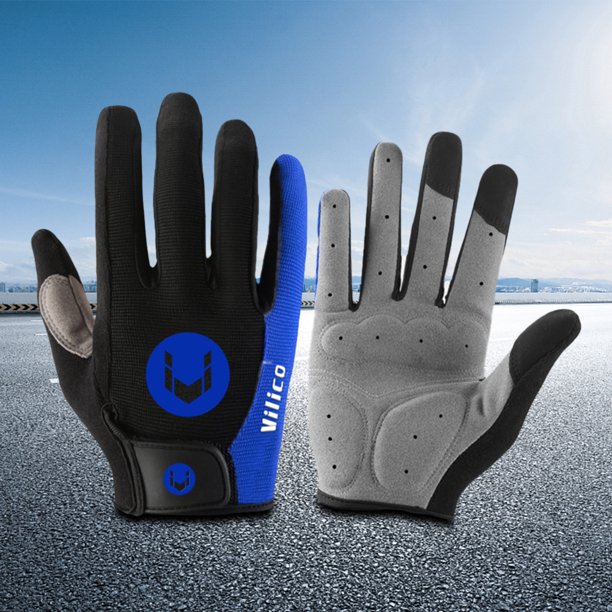 Guantes De Ciclismo Guantes de ciclismo Guantes de bicicleta Pantalla táctil antideslizante Dedo completo para ciclismo al aire libre