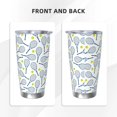 thumbnail image 3 of Susaid Tennis Rackets And Balls Print 20oz Car Cup,Insulated Coffee Cup Fully Spill Proof Travel Coffee Mug, Stainless Steel Tumbler for Work Home Outdoor Car-Without Straw, 3 of 8