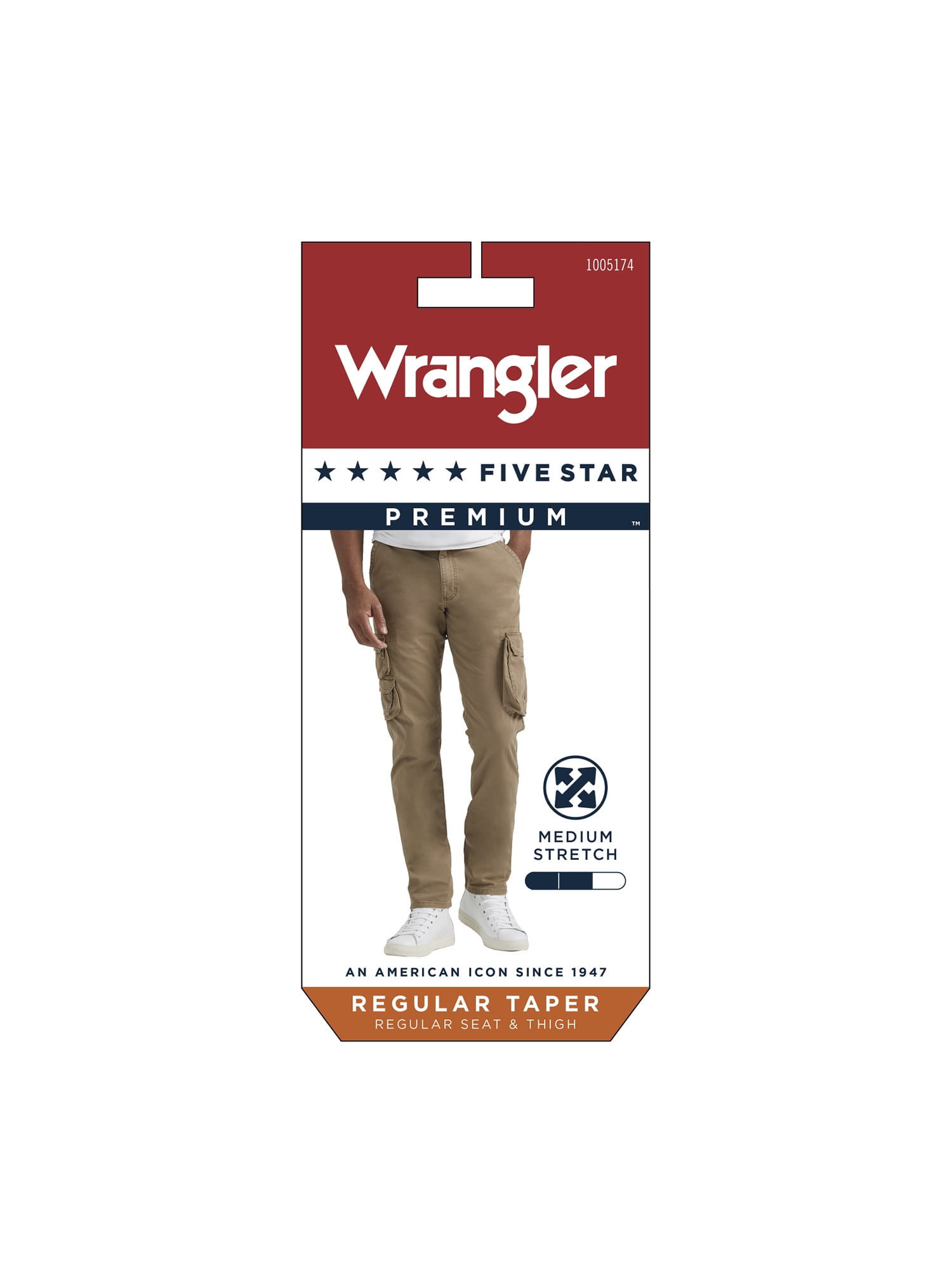 Wrangler® Men's Stretch Taper Leg Regular Fit Cargo Pant