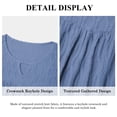 thumbnail image 5 of LANREMON Womens Plus Size Tops Long Sleeve Shirts V Neck Textured Keyhole Gathered Knit Tunic Loose Fall Blouses, 5 of 6