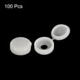 thumbnail image 3 of Uxcell 100Pack 6mm Hinged Screw Cover Caps Plastic Fold Screw Snap Covers, Light Gray, 3 of 5