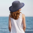 thumbnail image 7 of Solaris Women Sun Straw Hat, Summer Ladies Foldable Straw Hat with Wide Brim, for Beach Travel Gardening, 7 of 7
