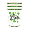 PEONAVET Disposable Tableware St. Patrick's Day Party Theme Tableware Set Disposable Decorative Tableware Paper Set