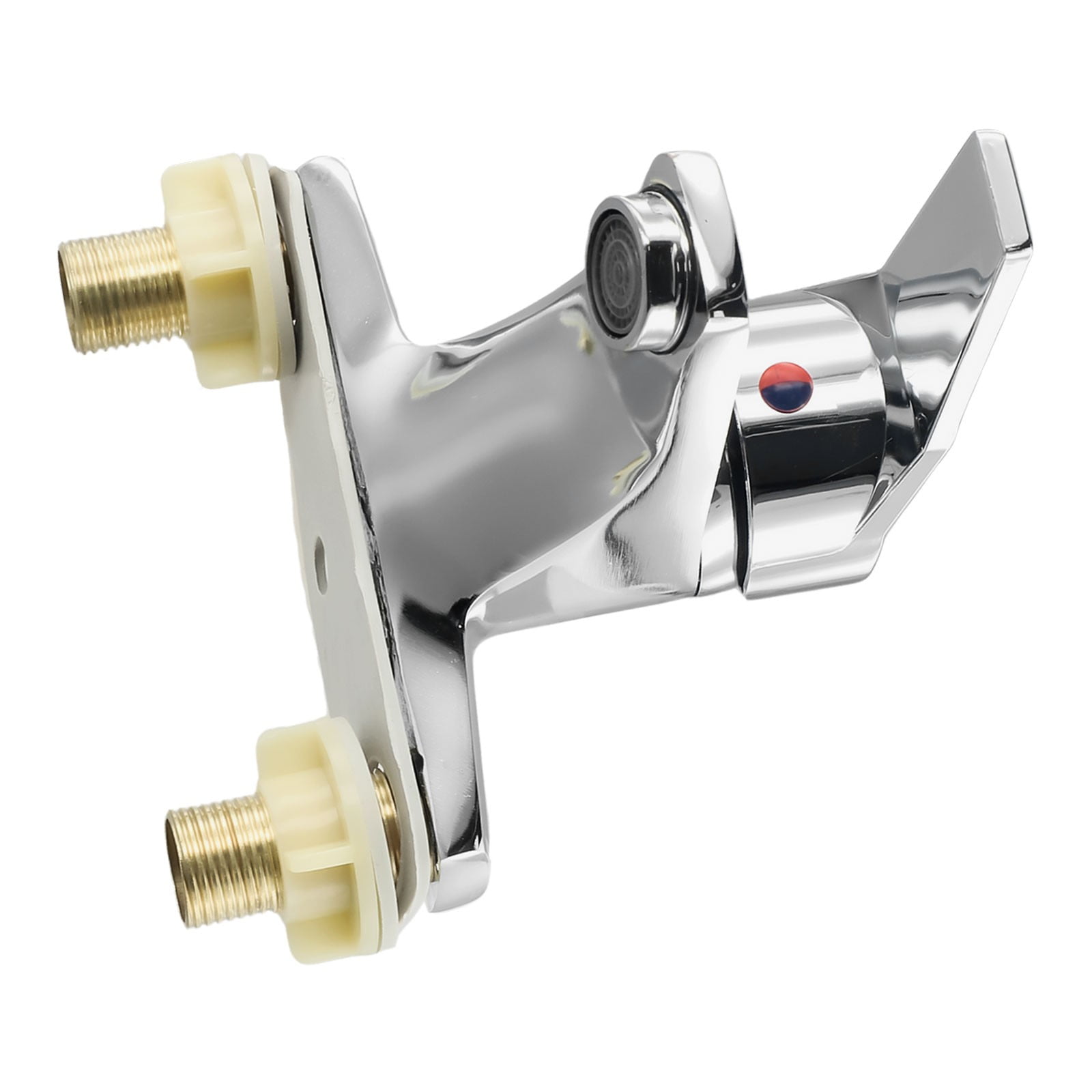 Bathroom Faucet Basin Sink Faucet Hot And Cold Water Mixer Tap Zinc Alloy Deck Mounted Double Hole Mixing Valve Bathroom Tap