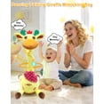 thumbnail image 3 of NCQ Dancing Talking Giraffe Toy, Stuffed Animal Repeats What You Say, Electronic Musical Plush with Glowing Light, Interactive Baby Toys Gifts for Toddlers Kids Boys Girls 1 2 3 Years Old, 3 of 7
